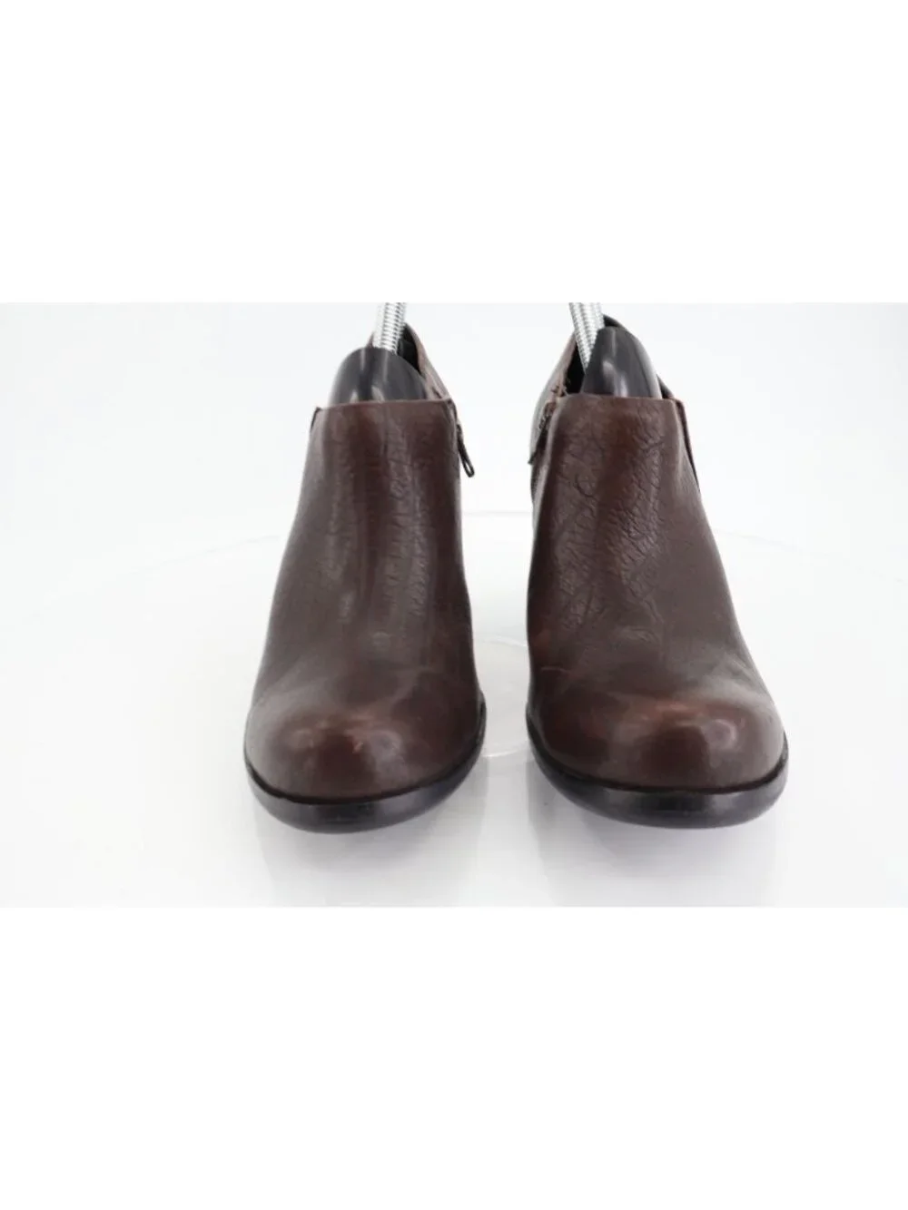 Kork Ease Natalya Women's 8 M Brown Leather Zip Wedge Ankle Bootie Shoes